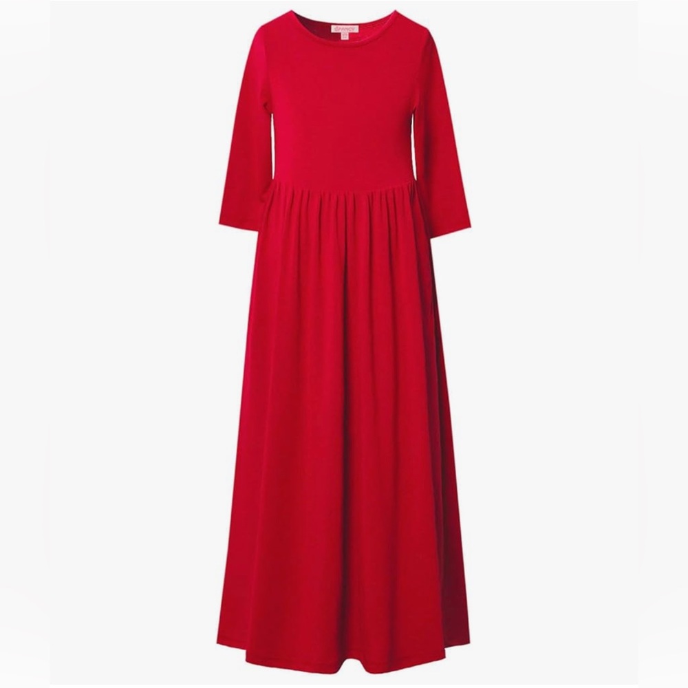 Girl’s Red Maxi Dress